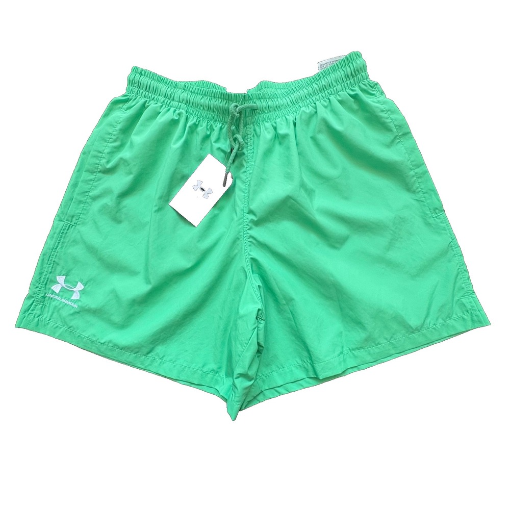 NWT Men's Under Armour Green‎ Icon Volley Swim Shorts 5" Inseam Medium Ret. $45